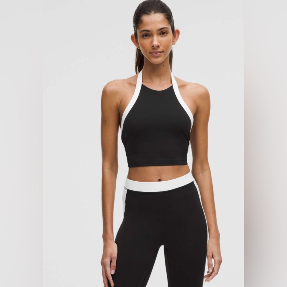 lululemon athletica Black and White Halter Top